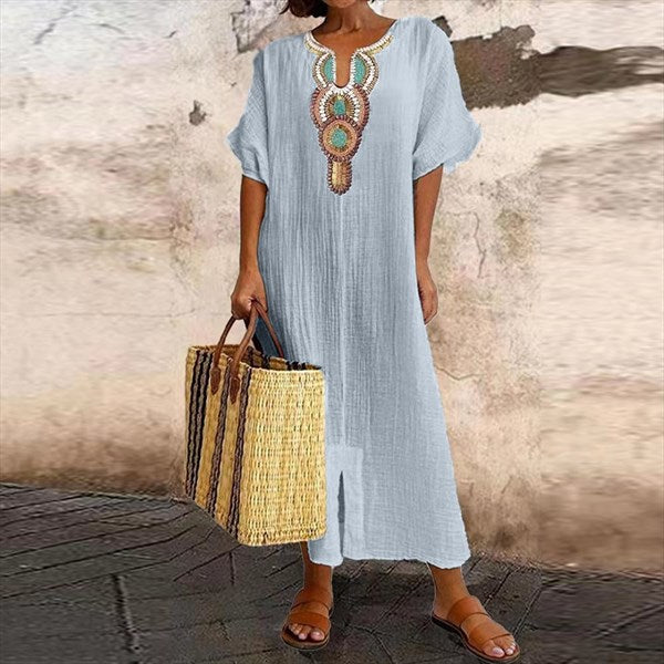 Women's Cotton-Linen Mix Dress