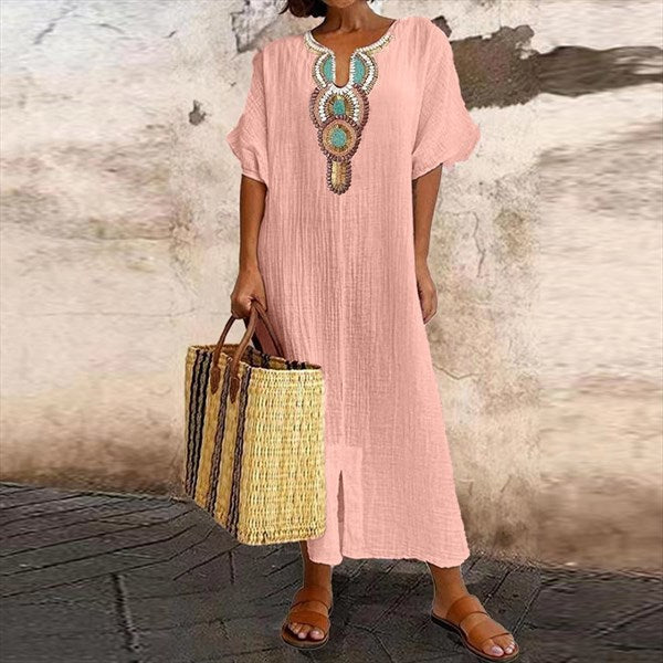 Women's Cotton-Linen Mix Dress