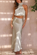 Inaia - Elegant Long Skirt Ensemble