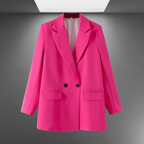 Classic Double-Breasted Women's Blazer for Professional Attire