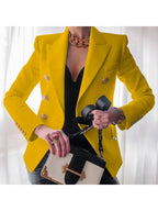 Stylish Blazer with Elegant Button Accents