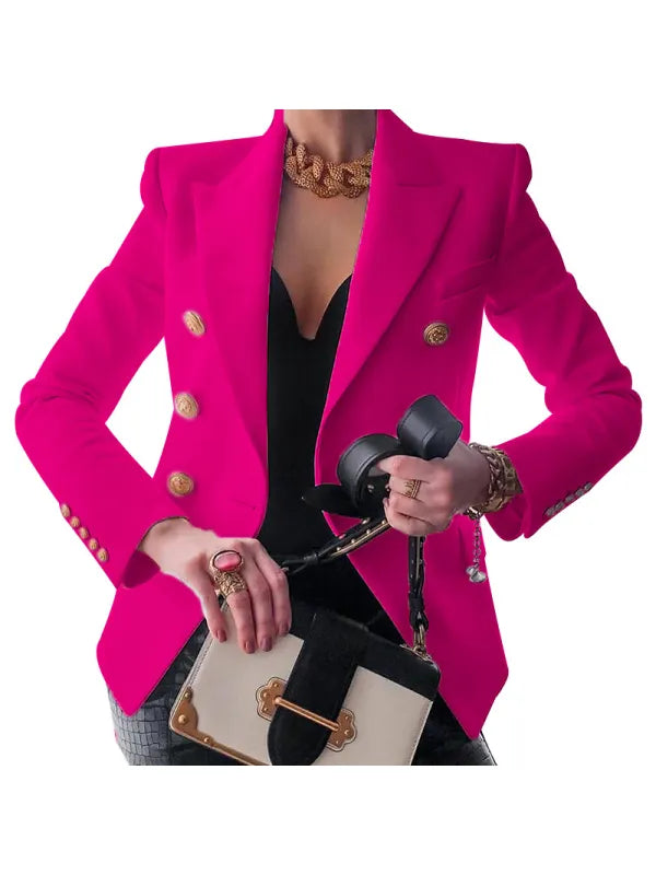Stylish Blazer with Elegant Button Accents
