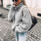 Bella | Women’s Chunky Knit Turtleneck Sweater