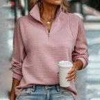 Solid Color V-Neck Sweater