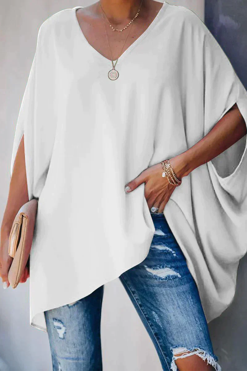 Stylish Relaxed-Fit Spring Blouse