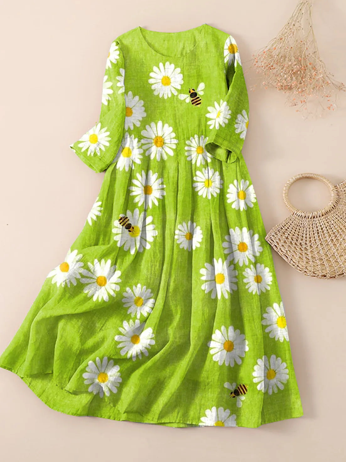 Women's Floral Daisy Print Dress