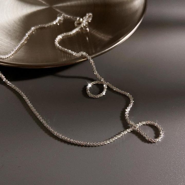 Women's Celestial Necklace with Silver Double Chain
