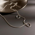 Women's Celestial Necklace with Silver Double Chain