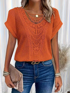 Stylish Lace T-Shirt with Fashionable Details