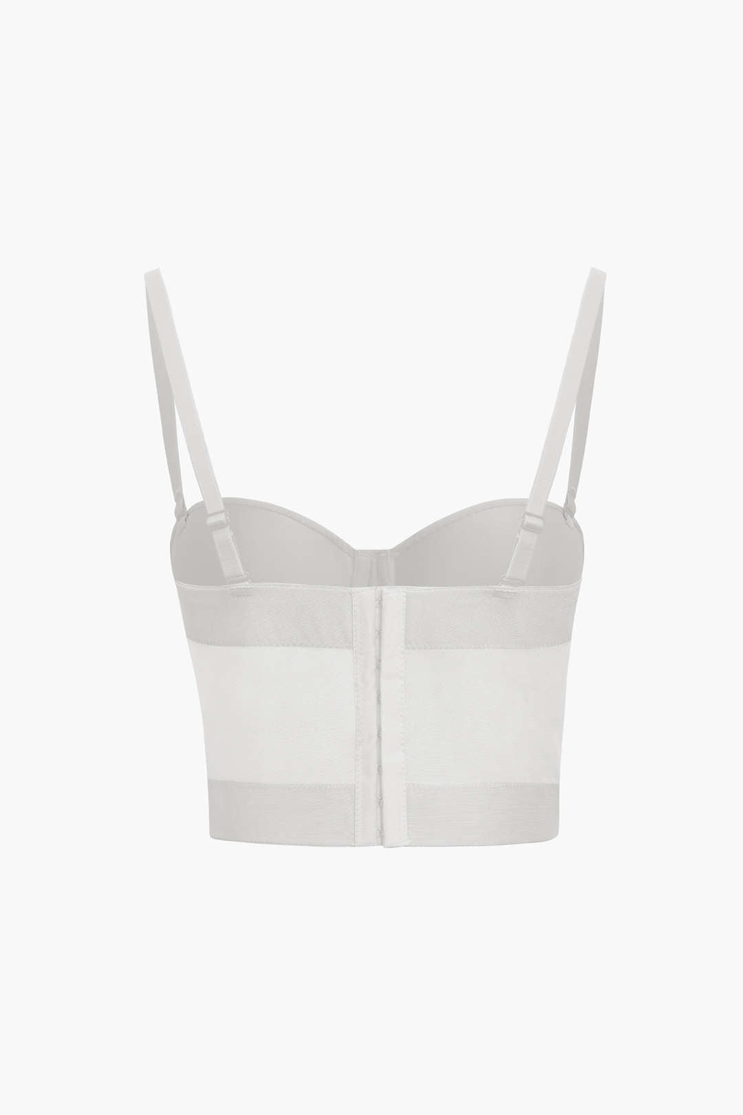 Underwire Mesh Bustier Blouse