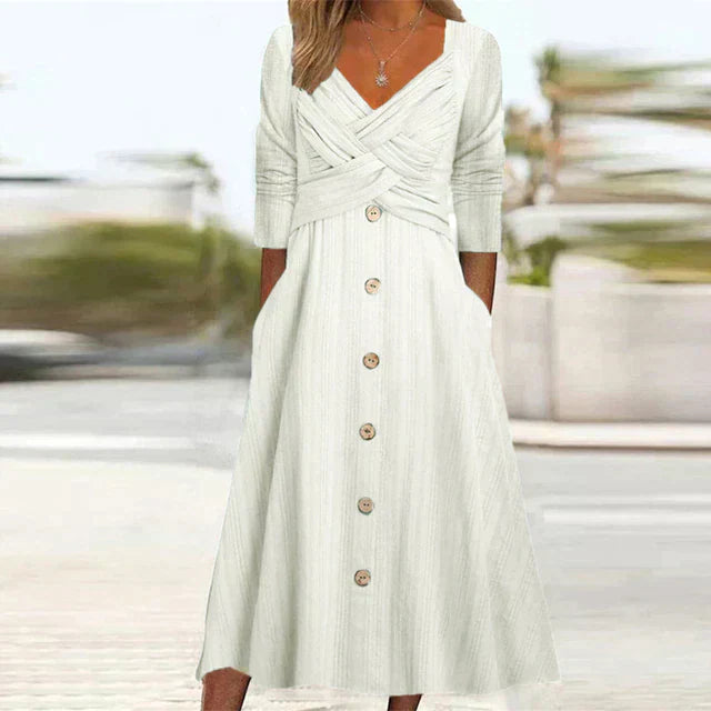 Elegant Summer Dress with a Chic Flair
