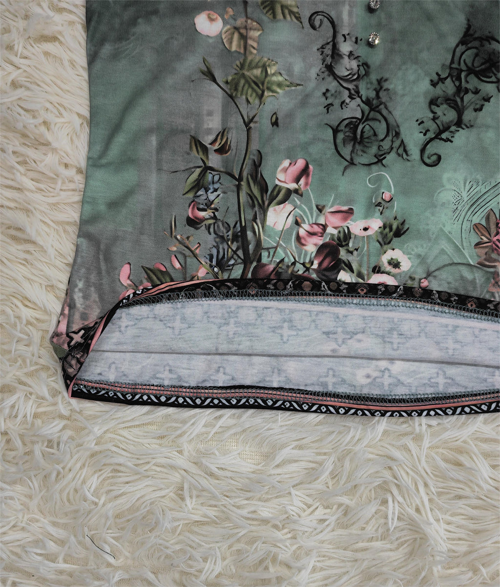 Floral Watercolor Sleeveless Top