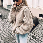 Bella | Women’s Chunky Knit Turtleneck Sweater