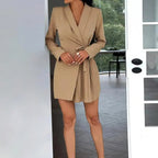 Timeless Solid Blazer Dress