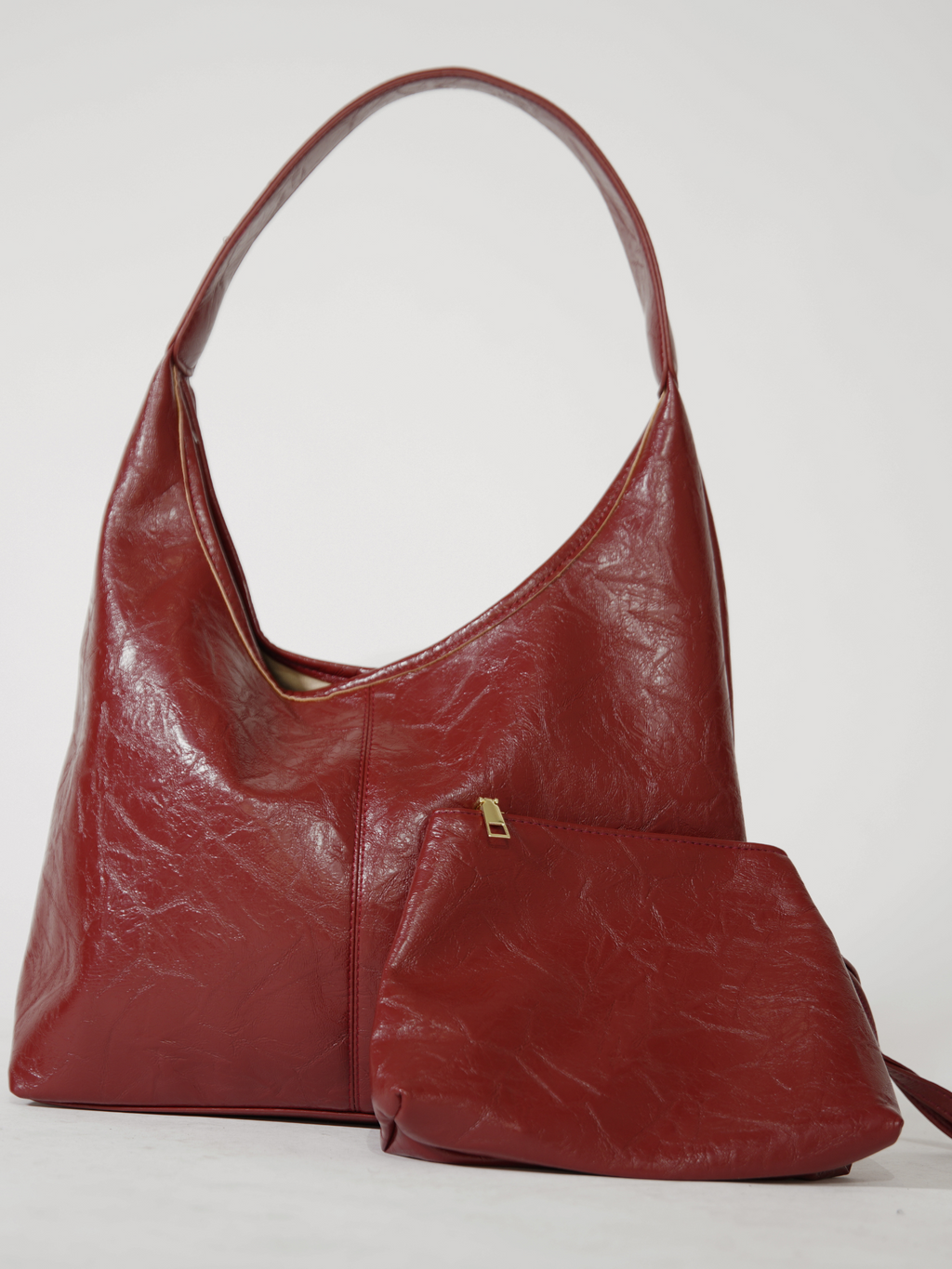 Retro Distressed Leather Tote Bag
