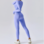 Solid Long Sleeve Active Bodysuit