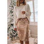 Shimmering Sequin Skirt for Women