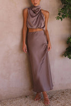 Inaia - Elegant Long Skirt Ensemble