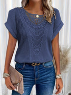 Stylish Lace T-Shirt with Fashionable Details