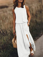 Women's Solid Color Maxi Dress