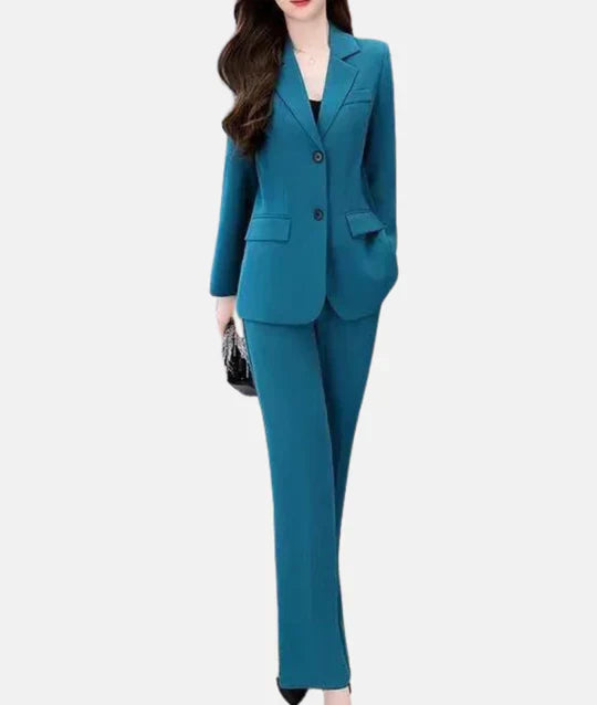 Stylish Tailored Blazer with Sophisticated Pantsuit Ensemble