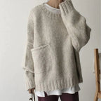 Comfy Oversized Sweater with Handy Pocket