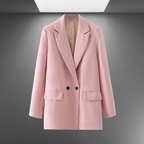 Classic Double-Breasted Women's Blazer for Professional Attire