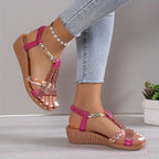 Bohemian Braided Wedge Sandals