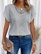 Stylish Lace T-Shirt with Fashionable Details