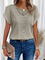 Stylish Lace T-Shirt with Fashionable Details