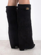 Emily | Women’s Leather Thigh-High Boots with Buckle