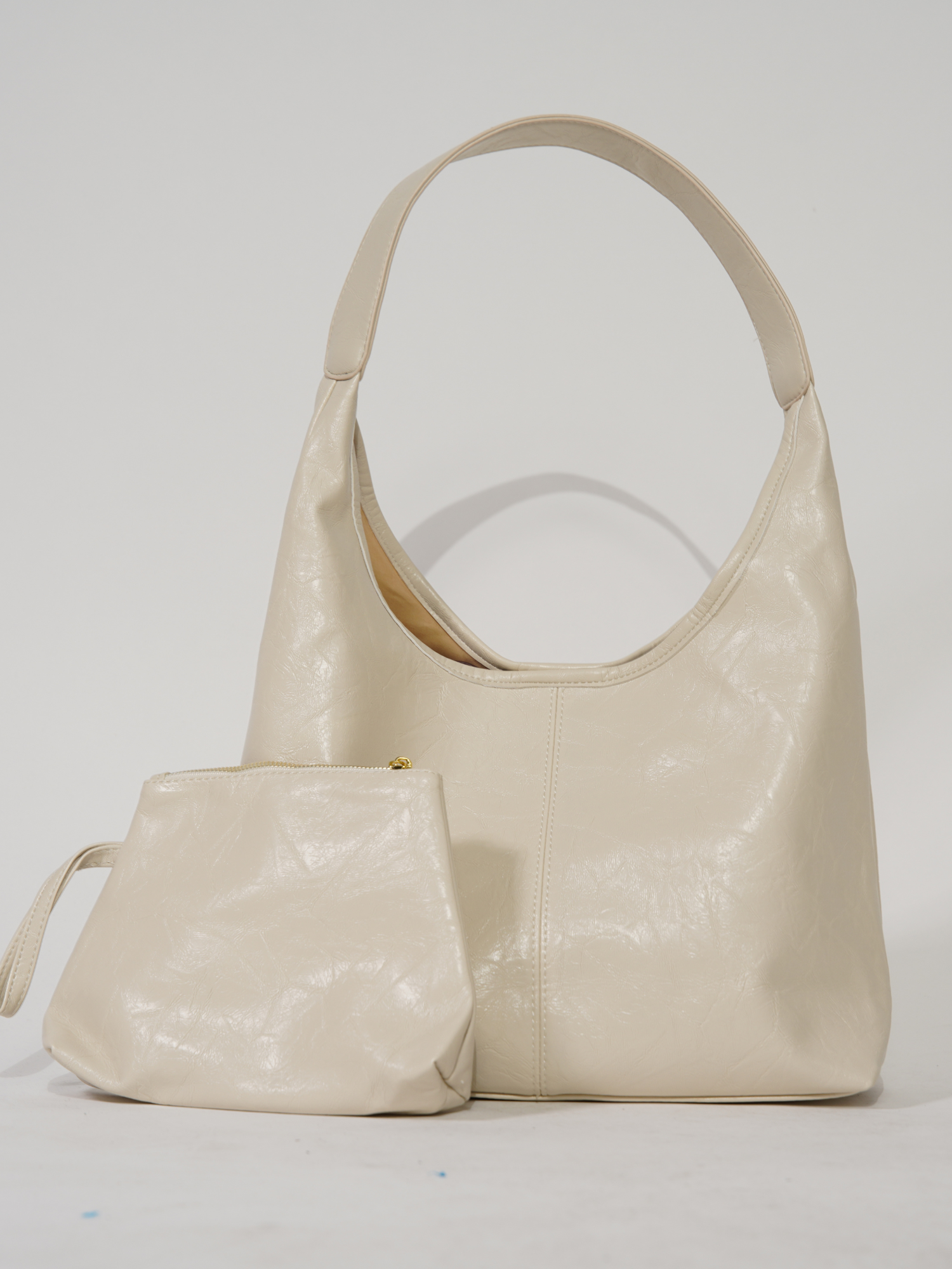 Retro Distressed Leather Tote Bag