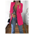 Women's Printed Double-Breasted Blazer - Ideal for Professional Wear
