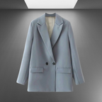 Classic Double-Breasted Women's Blazer for Professional Attire