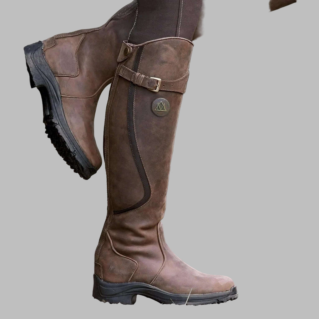 Caitlyn | Women’s Leather Hiking Boots with Strap