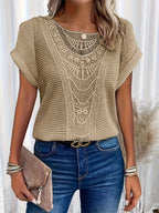 Stylish Lace T-Shirt with Fashionable Details