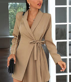 Timeless Solid Blazer Dress