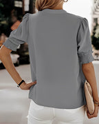 V-Neck Short Sleeve Top