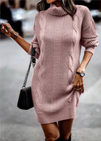 Women's Ribbed Knit Sweater Dress