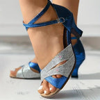 Sparkling Women's High-Heeled Sandals