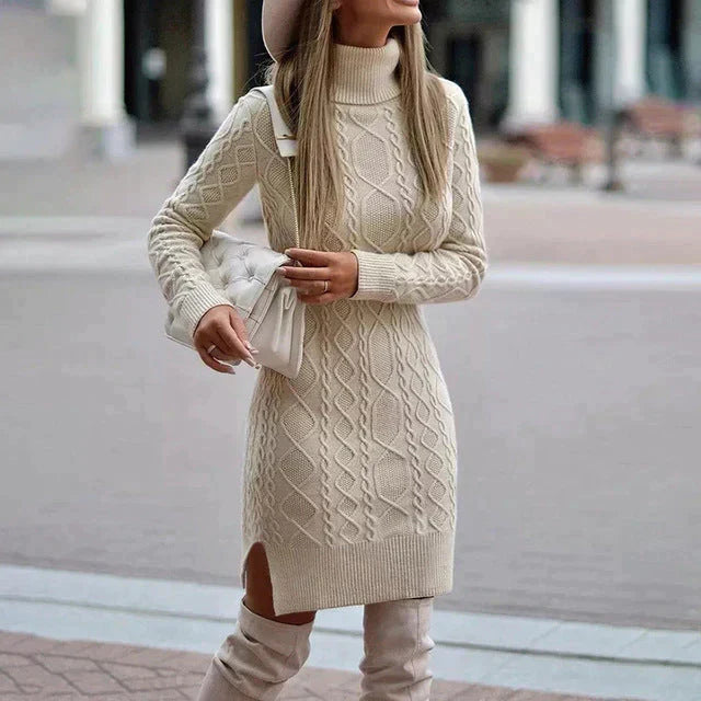 Stylish Knitted Winter Dress