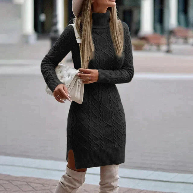 Stylish Knitted Winter Dress