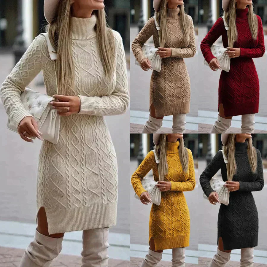 Stylish Knitted Winter Dress