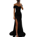 Elegant V-Neck Evening Dress