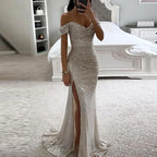 Elegant V-Neck Evening Dress