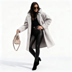 Chic Long Plush Fleece Coat for Women