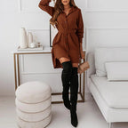 Yasa - Shirt Dress with Belted Waist