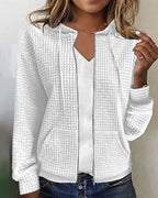 Women's Hooded Zip-Up Cardigan