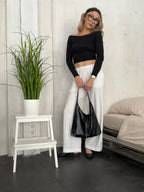 Retro Distressed Leather Tote Bag