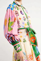 Retro Floral Maxi Dress